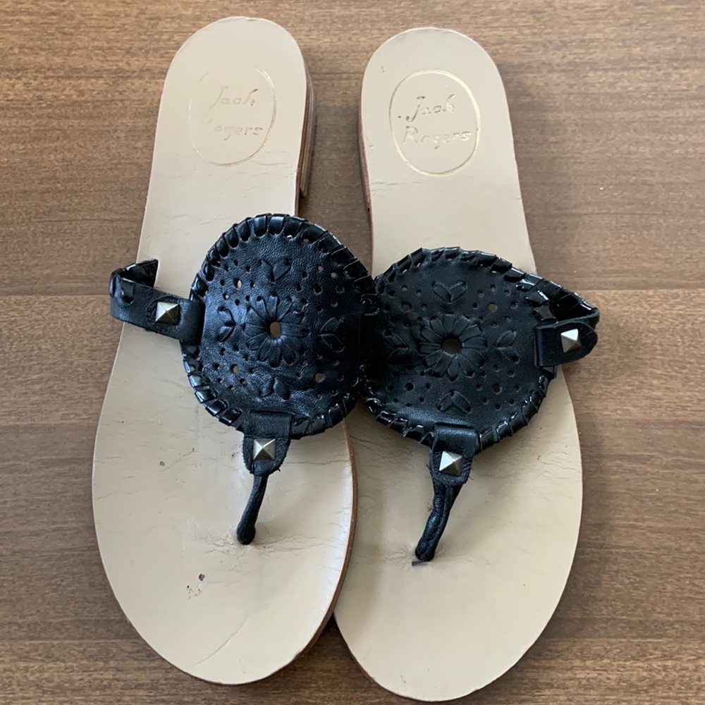 Jack Rogers Black Sandals